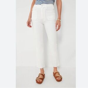 NWT MOTHER THE HUSTLER Patch Pocket Ankle Fray Jeans